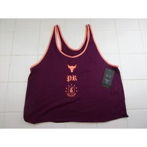 Under Armour Project Rock Choose To Evolve‎ Maroon Workout Tank Women's Medium